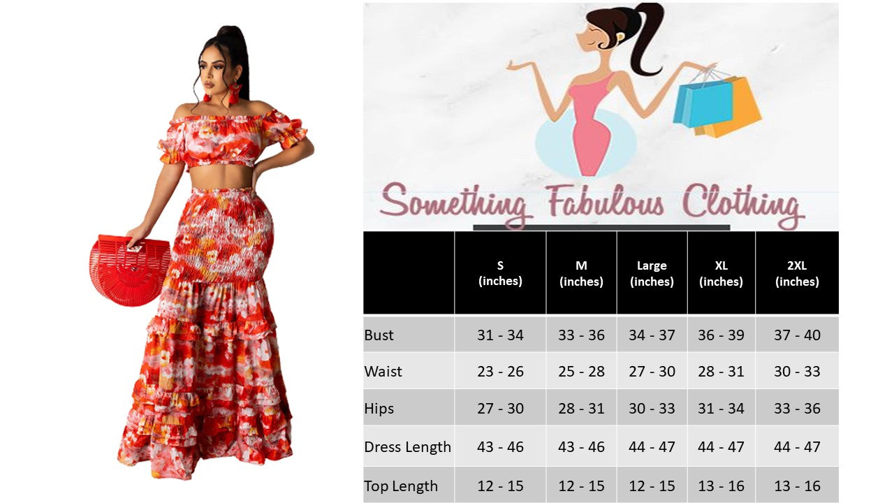 Spanish Ruffle Skirt Set
