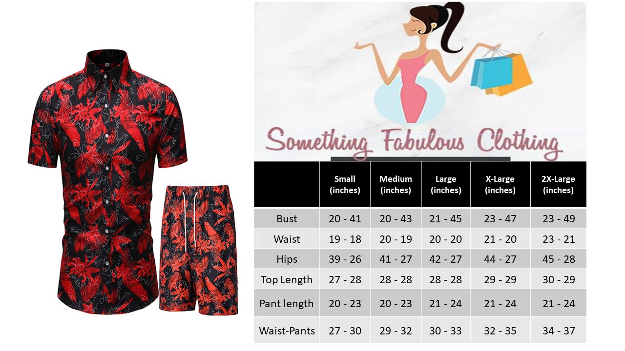 Men Tropical 2 PC Set