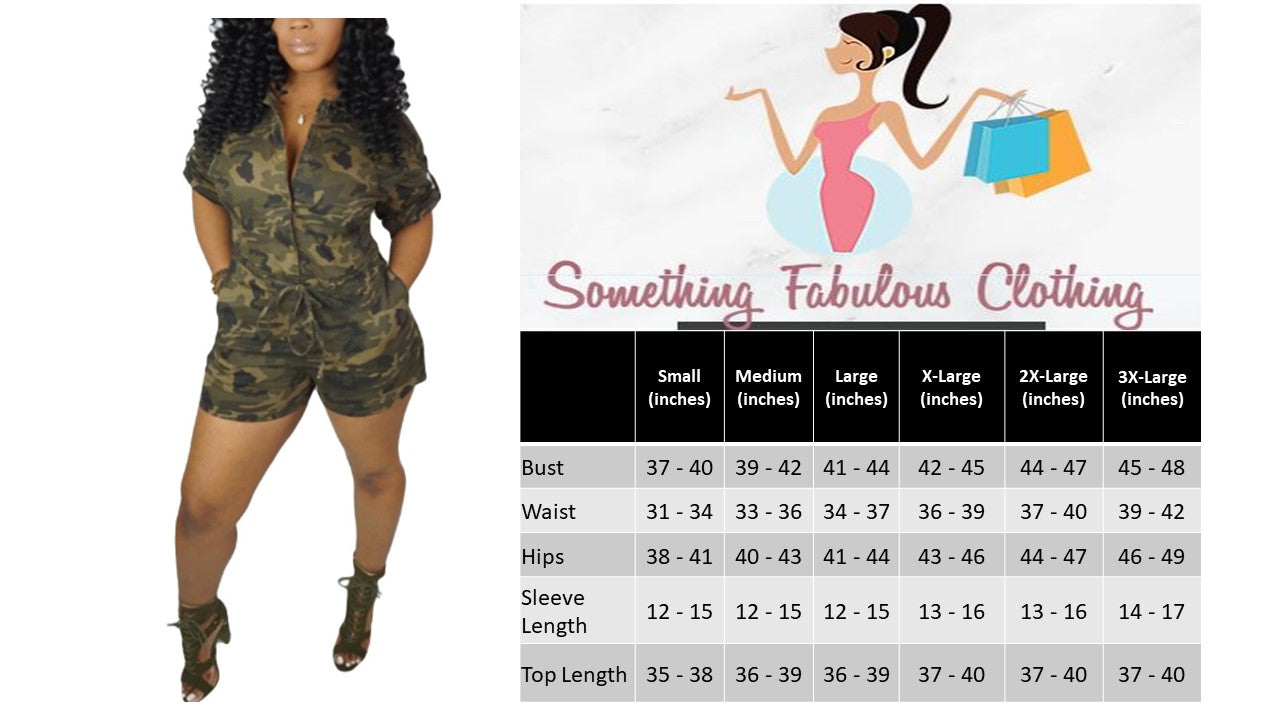 Short Army Romper