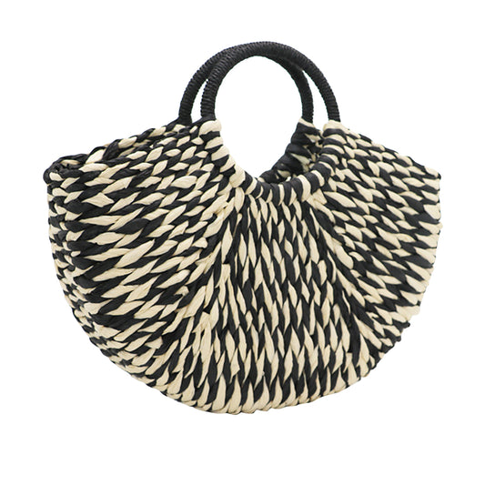 Handmade Straw Woven Handbag