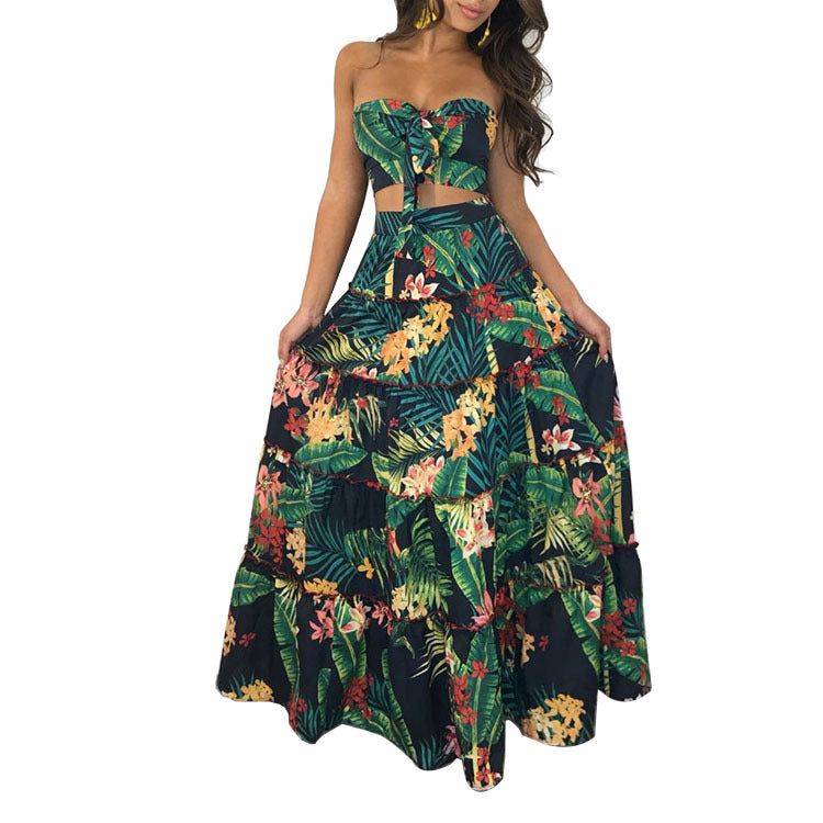 Paradise Tube Top and Skirt Set