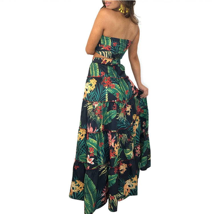 Paradise Tube Top and Skirt Set