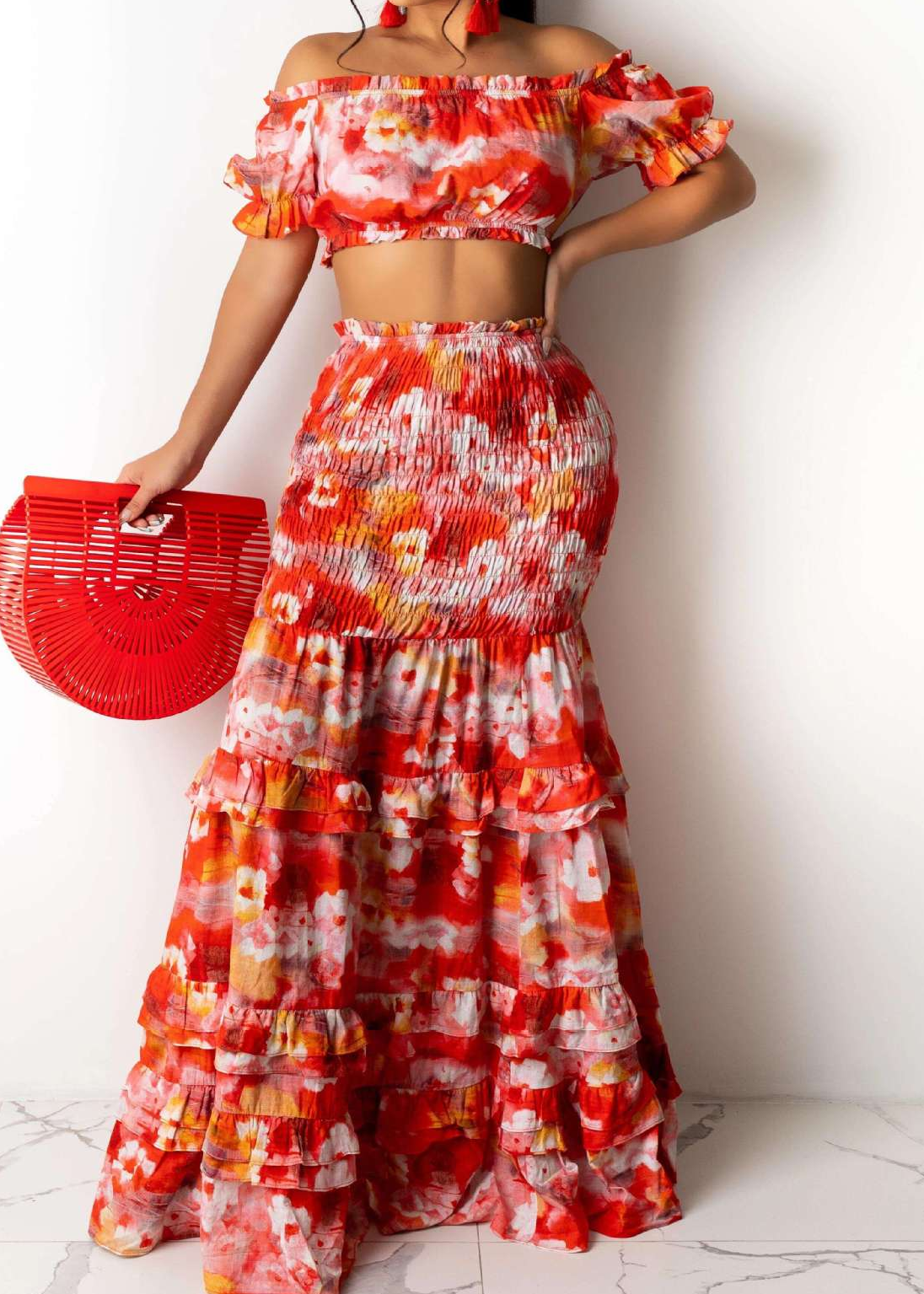 Spanish Ruffle Skirt Set