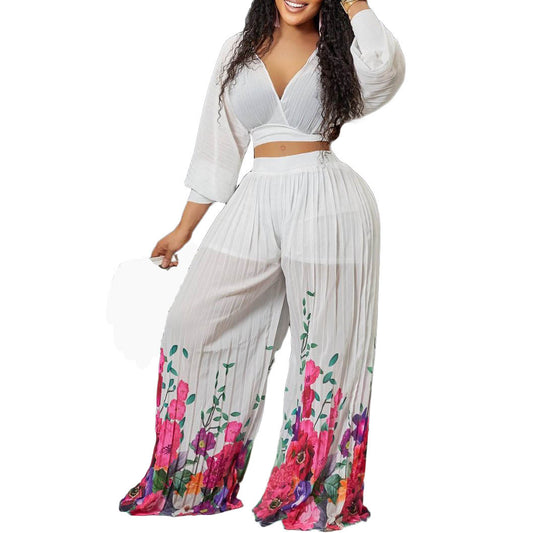 White Angel Flared Two Piece Set