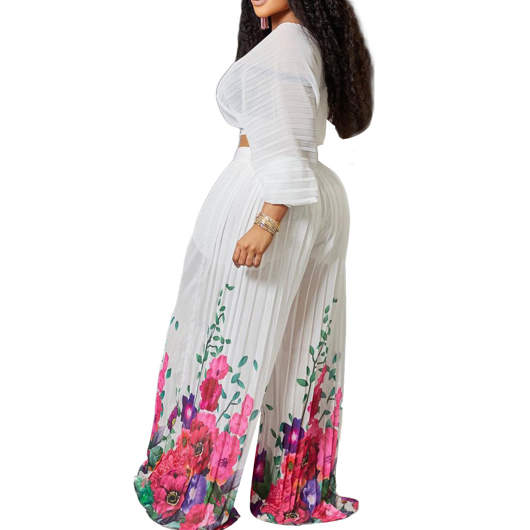 White Angel Flared Two Piece Set