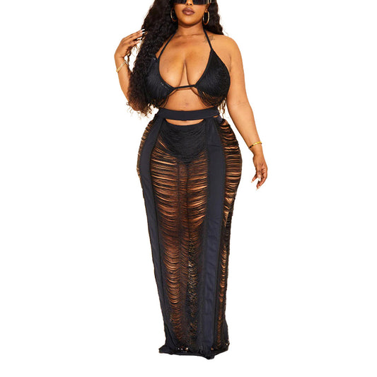 Enticing See Thru Me Two Piece Set