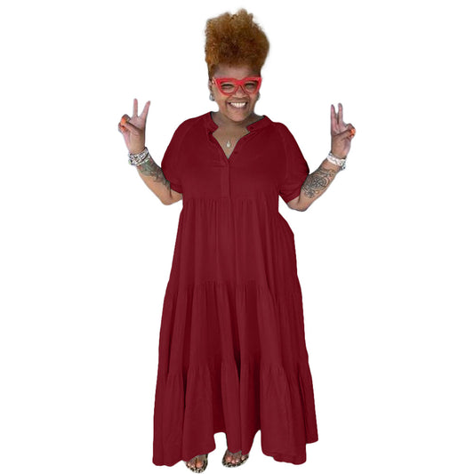 Pull Over Maxi Shirt Dress