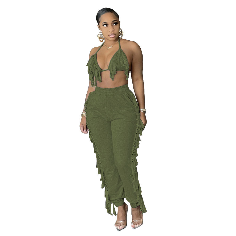 Side Frill Bikini Two Piece Set