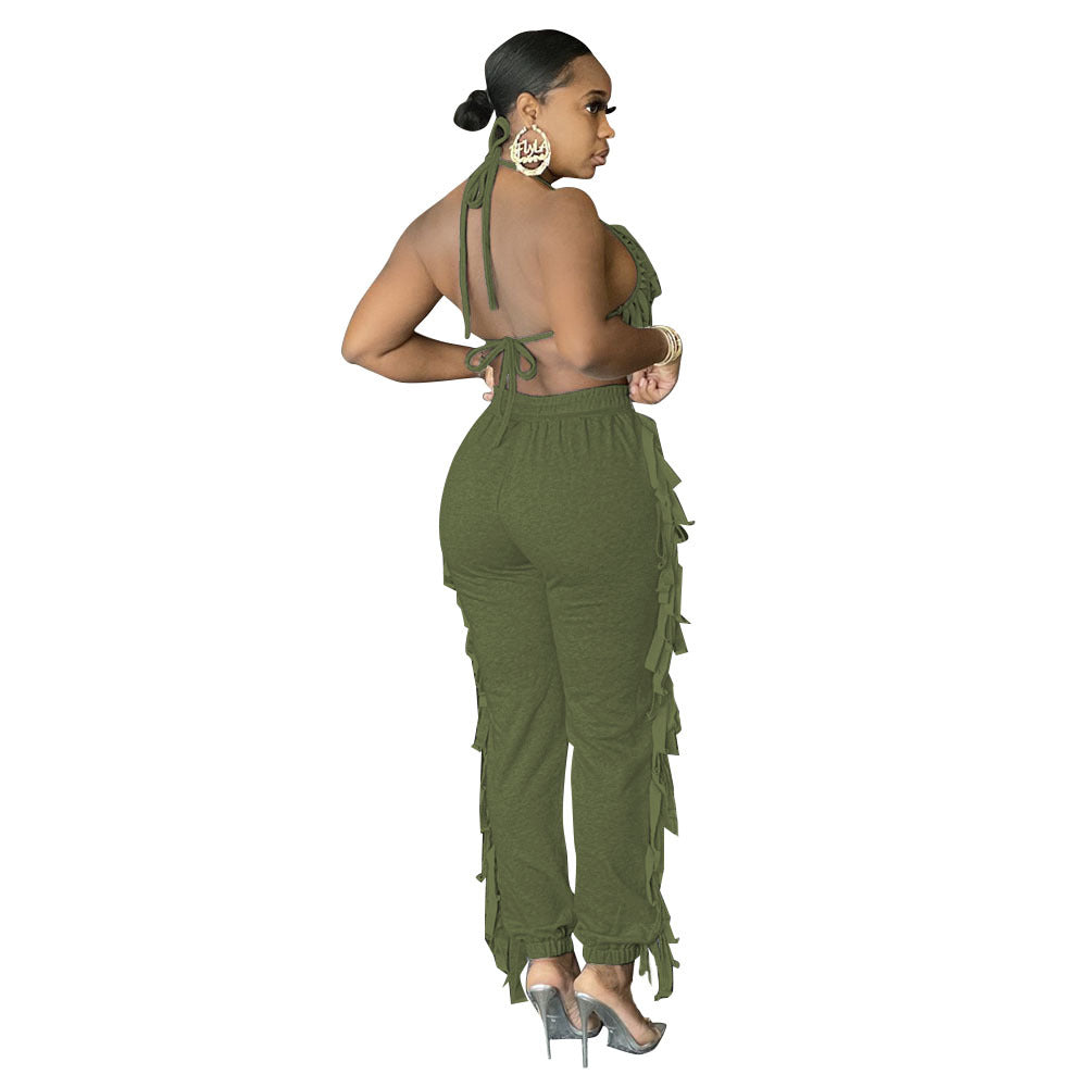 Side Frill Bikini Two Piece Set