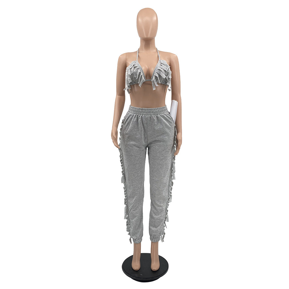 Side Frill Bikini Two Piece Set