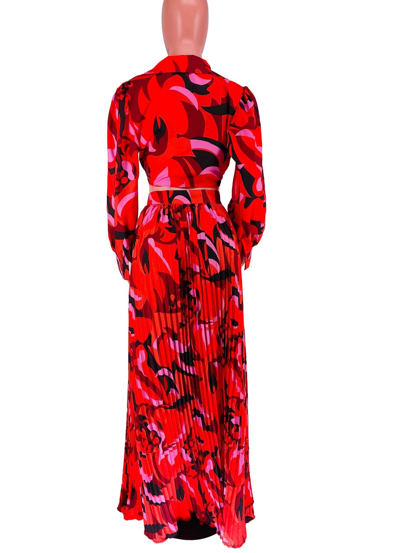 Abstract Print Brunchin' Skirt Set