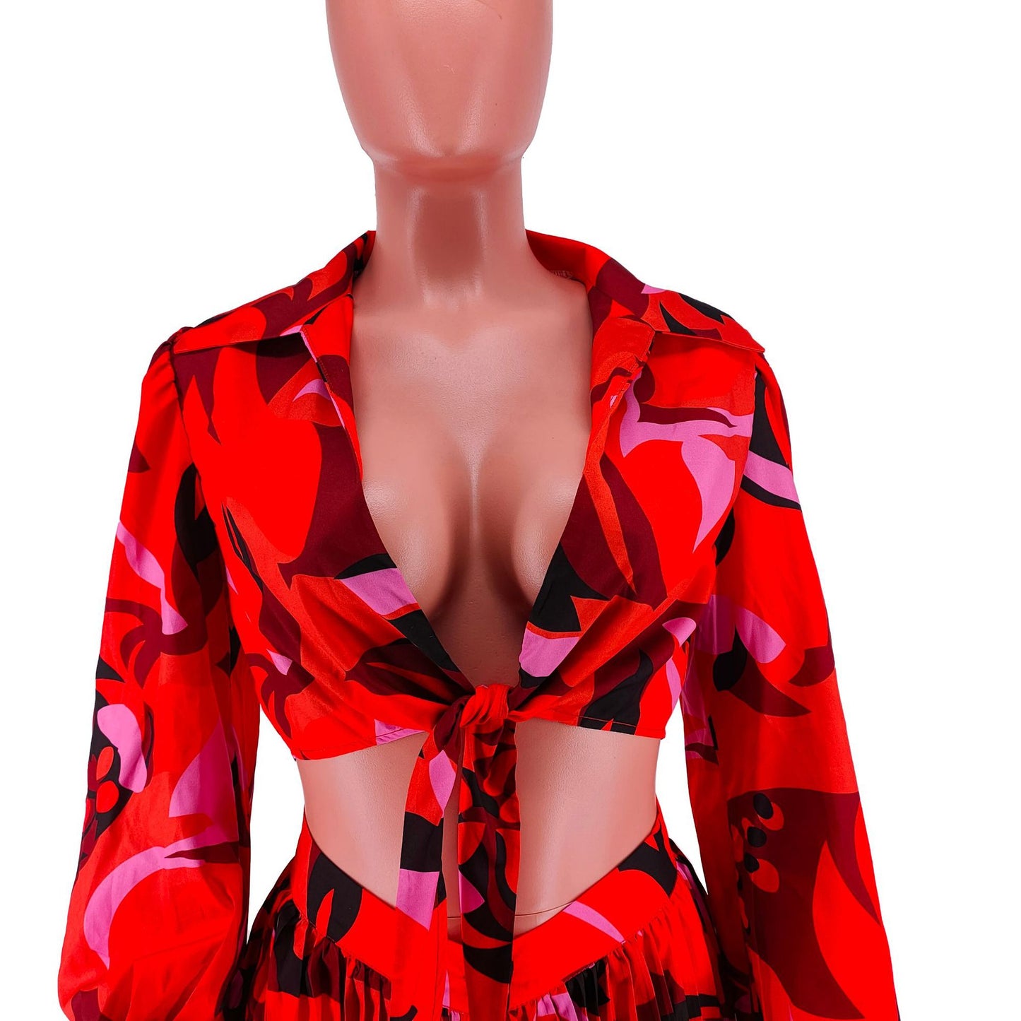Abstract Print Brunchin' Skirt Set