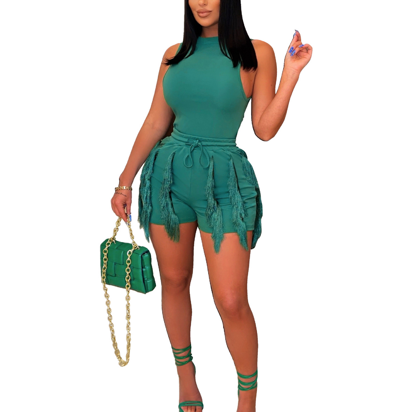 Pretty Me Frill Two Piece Shorts Set