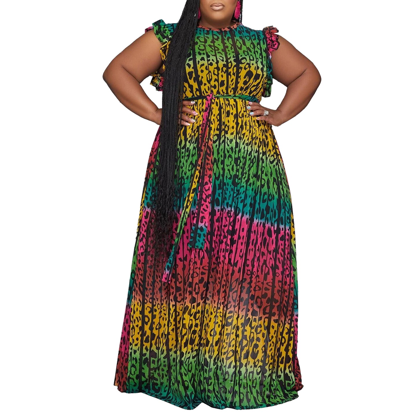 Colorful Tigress Maxi Dress