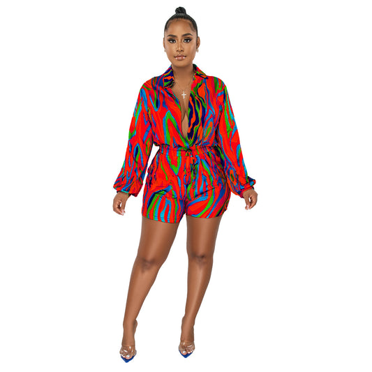 Multi-colored Diva Romper
