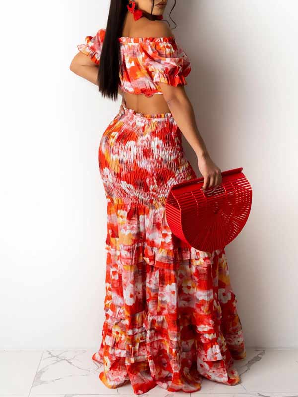 Spanish Ruffle Skirt Set