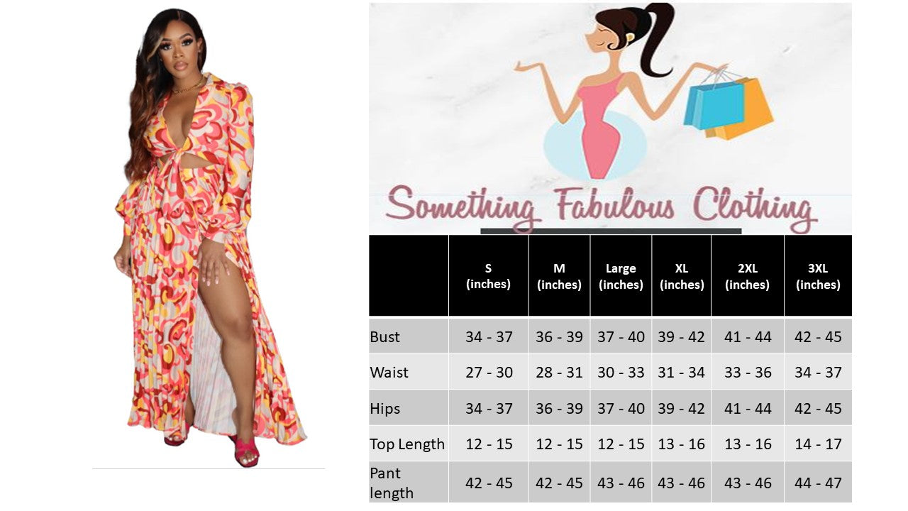 Abstract Print Brunchin' Skirt Set