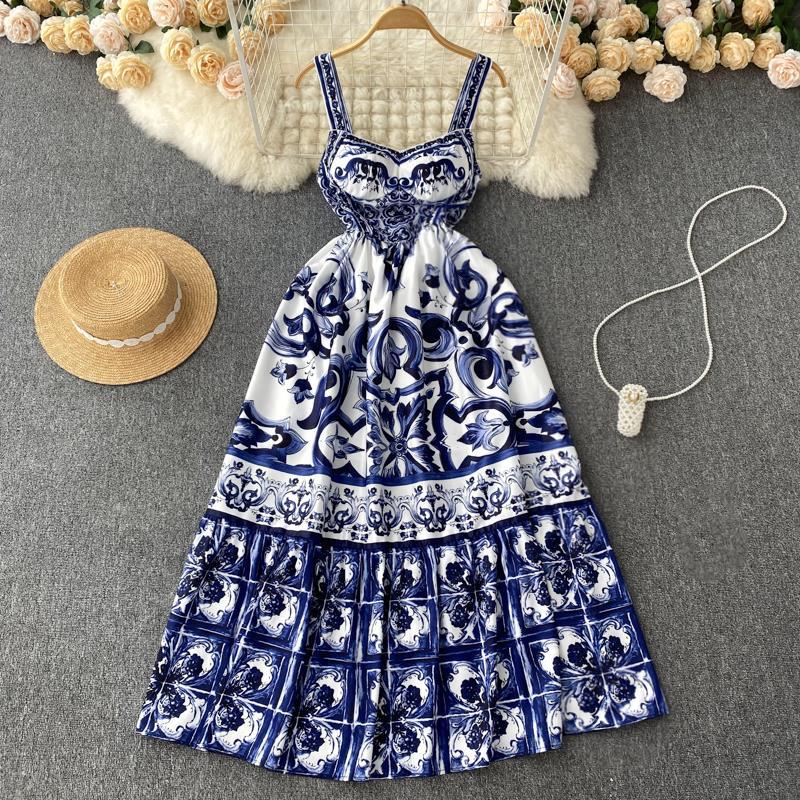 Vintage Print Dress