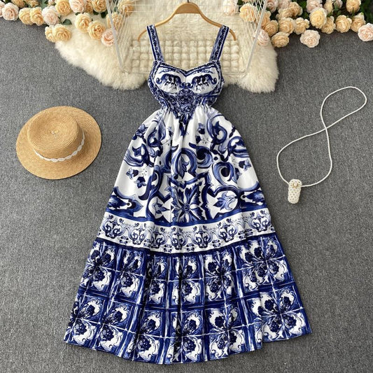 Vintage Print Dress