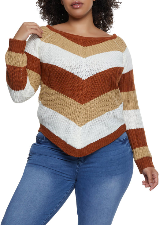 Lace Up Sweater Top