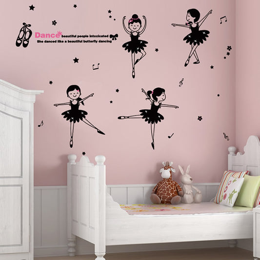 Dancing Girls Wall Decals - 55 Pieces