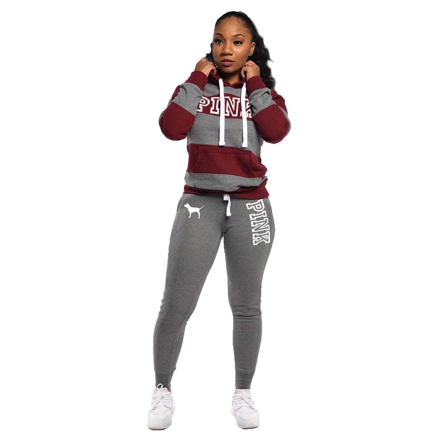 PINK Striped Jersey Cotton 2 PC Set