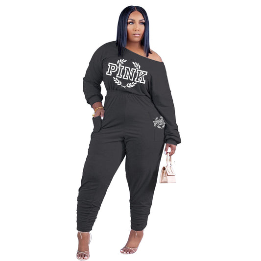PINK Off Shoulder 2 PC Set