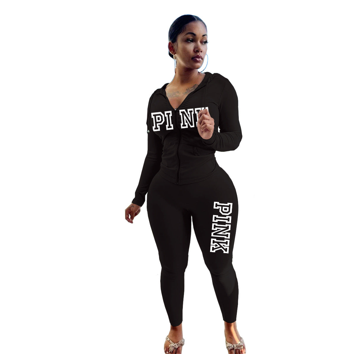 Pink Body Fitted Track Set