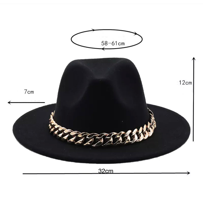 Photo with Fedora Measurements