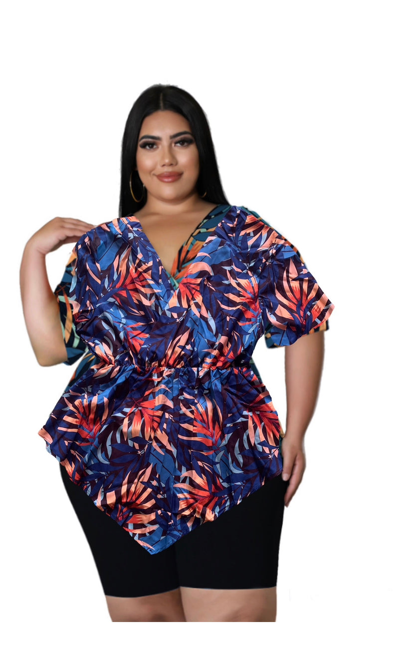 Tropical V style Two Piece Set
