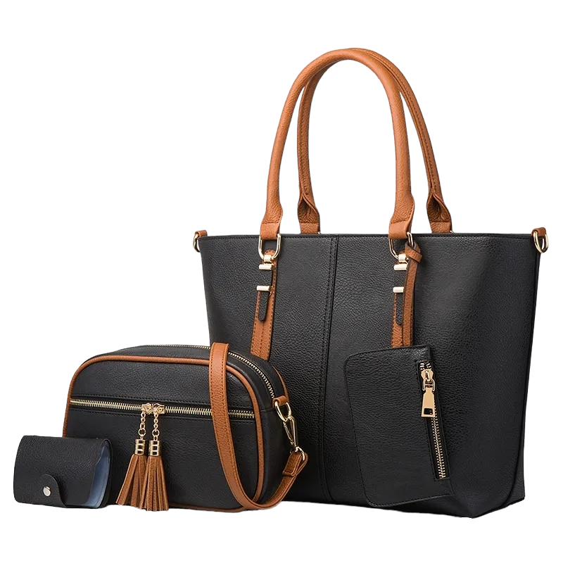 Brown and Black 4PC Set