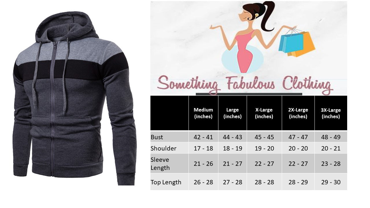 Grey Centre Zip Hoodie