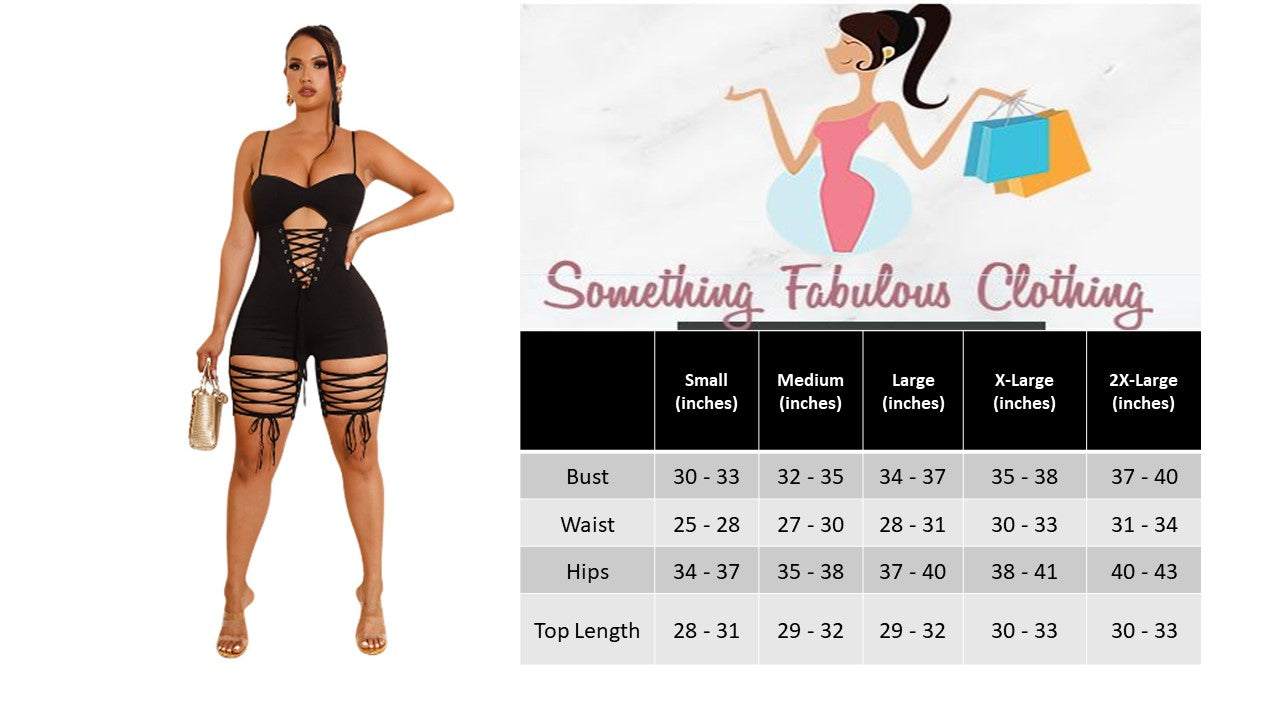 Sweet Lace Up Romper